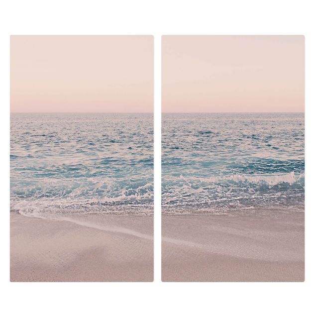 Coprifornelli - Spiaggia oro rosa la mattina