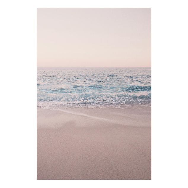 Stampa su Forex - Spiaggia oro rosa la mattina - Formato verticale 2:3
