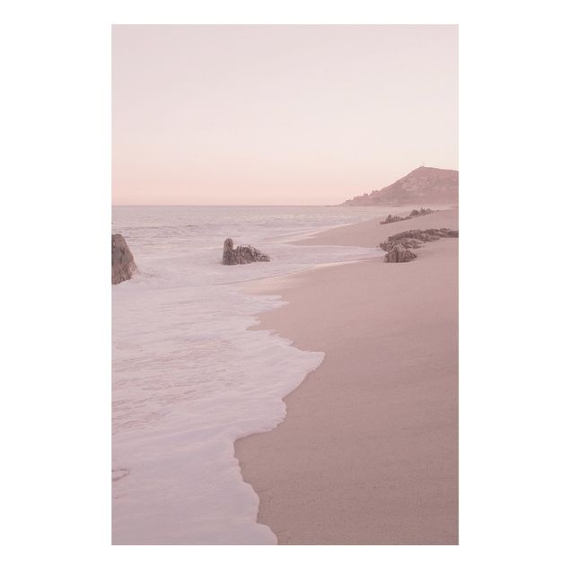 Stampa su Forex - Spiaggia oro rosa - Formato verticale 2:3