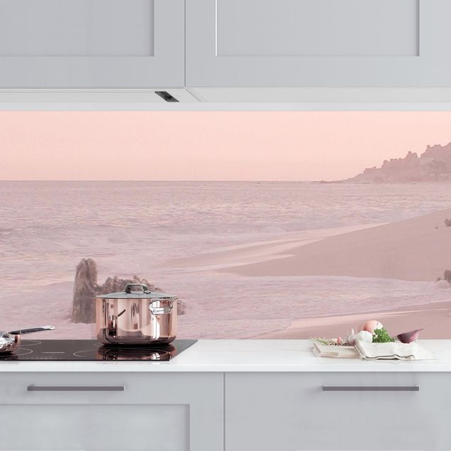 Rivestimento cucina - Spiaggia oro rosa