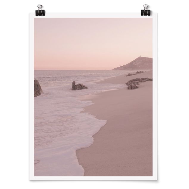 Poster - Spiaggia oro rosa