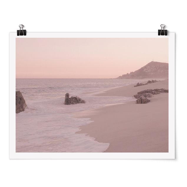 Poster - Spiaggia oro rosa