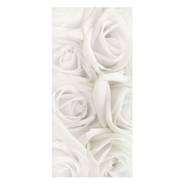 Lavagna magnetica bianco Rose bianche