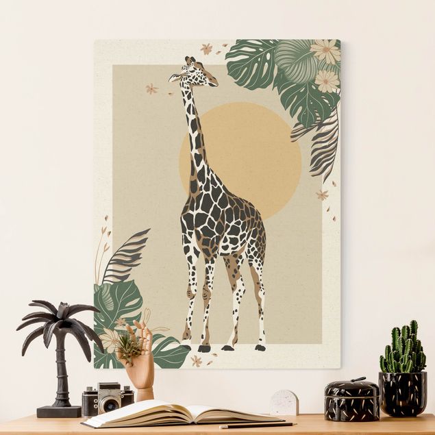 Quadri con giraffe Animali del Safari - Giraffa