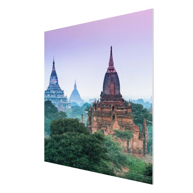 Stampa su Forex - Edifici sacri a Bagan - Quadrato 1:1