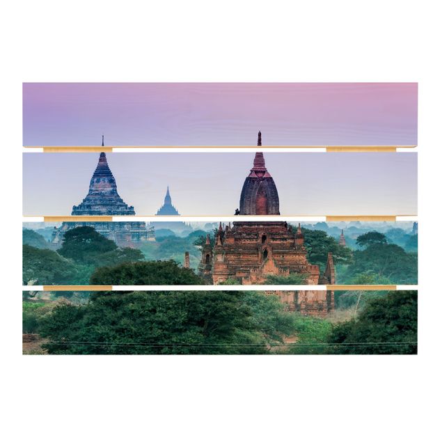 Stampa su legno - Edifici sacri a Bagan