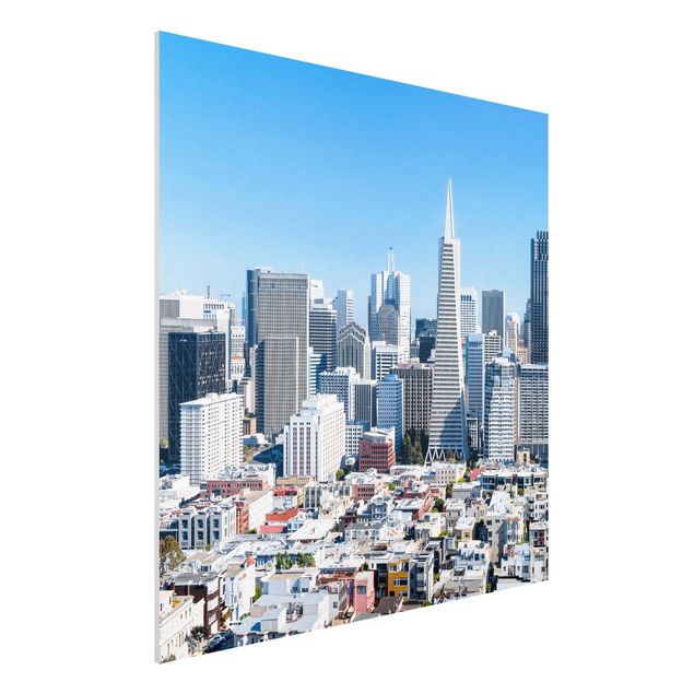 Stampa su Forex - Skyline di San Francisco - Quadrato 1:1