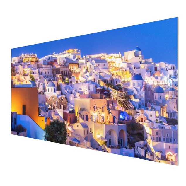 Stampa su Forex - Santorini di notte - Formato orizzontale 2:1