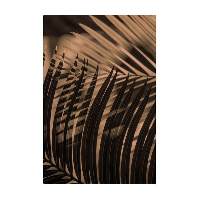 Tappetino di sughero - Giochi di ombre su ramo di palma - Formato verticale 2:3