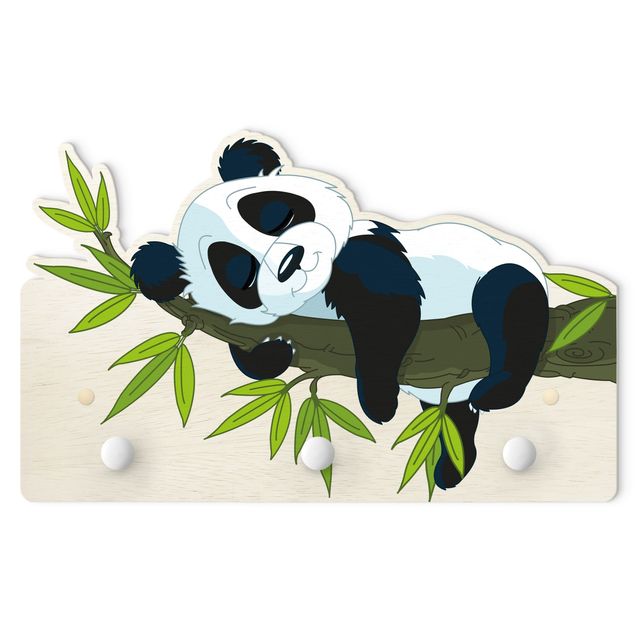 Appendiabiti per bambini - Panda che dorme