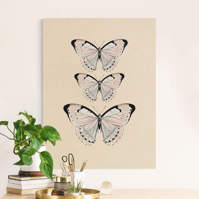 Quadri con farfalle Farfalla su beige