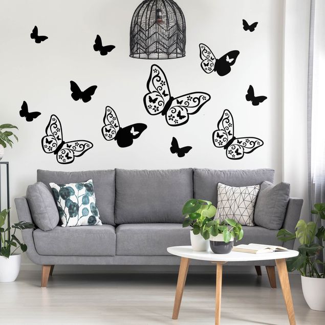 Adesivo murale - farfalla Deco