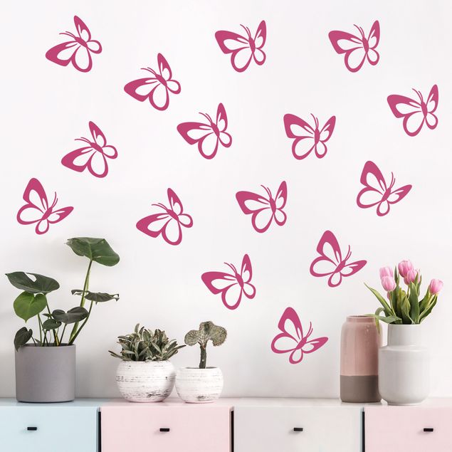 Adesivo murale - farfalla Set