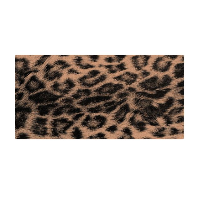 Tappetino di sughero - Leopardo delle nevi - Formato orizzontale 2:1