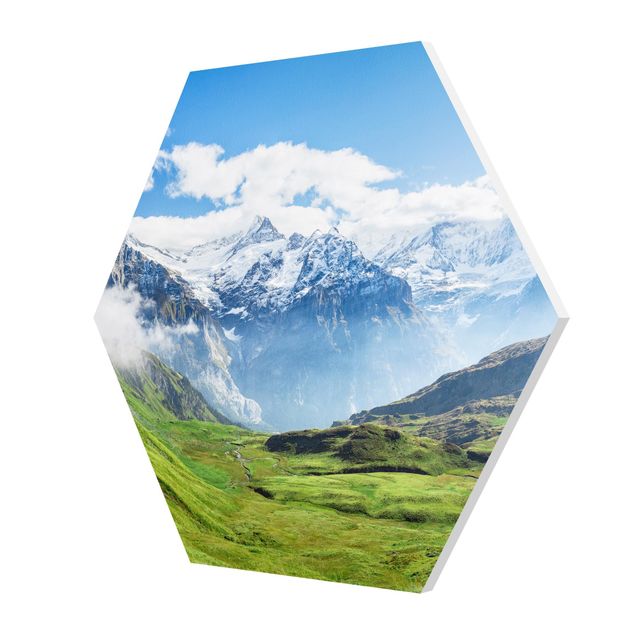 Esagono in forex - Panorama delle Alpi svizzere
