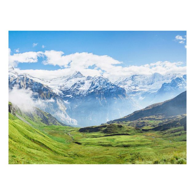 Stampa su Forex - Panorama delle Alpi svizzere - Formato orizzontale 4:3