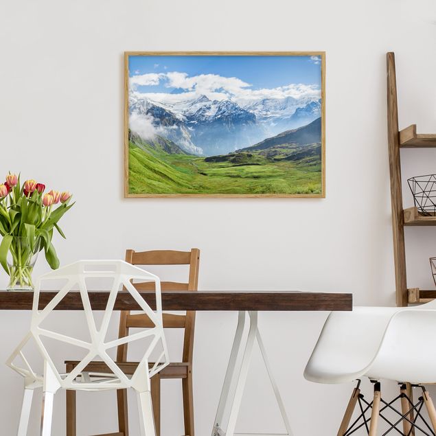 Poster con cornice - Alpenpanorama svizzero