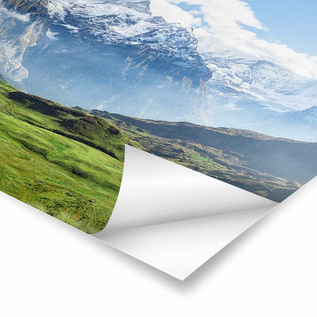 Poster - Panorama delle Alpi svizzere