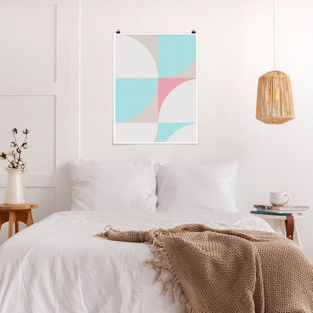 Poster - Forme scandinave in pastello