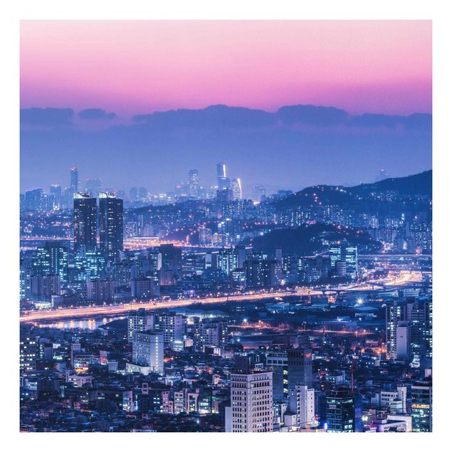 Stampa su Forex - Skyline di Seul - Quadrato 1:1