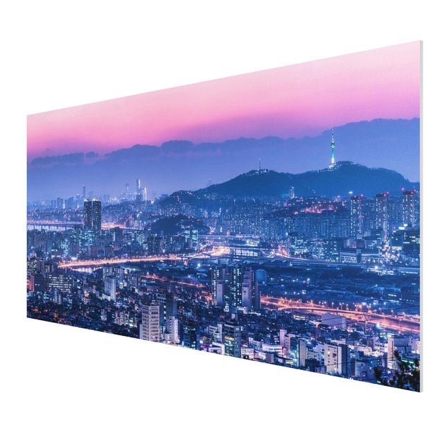 Stampa su Forex - Skyline di Seul - Formato orizzontale 2:1
