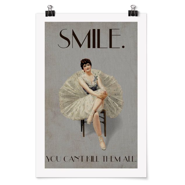 Poster riproduzione - Smile, you can't kill them all - 2:3