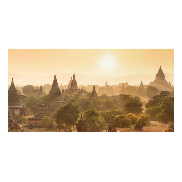 Stampa su Forex - Tramonto su Bagan - Formato orizzontale 2:1
