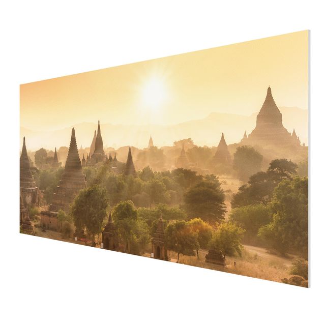 Stampa su Forex - Tramonto su Bagan - Formato orizzontale 2:1
