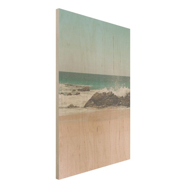 Stampa su legno - Spiaggia assolata in Messico