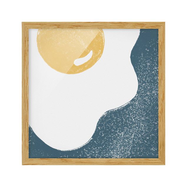 Poster con cornice - Uovo fritto