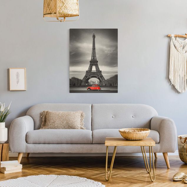 Stampa su tela vintage Spot su Parigi