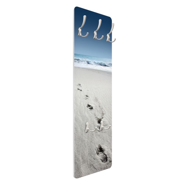 Appendiabiti - Impronte sulla sabbia - Stile marino