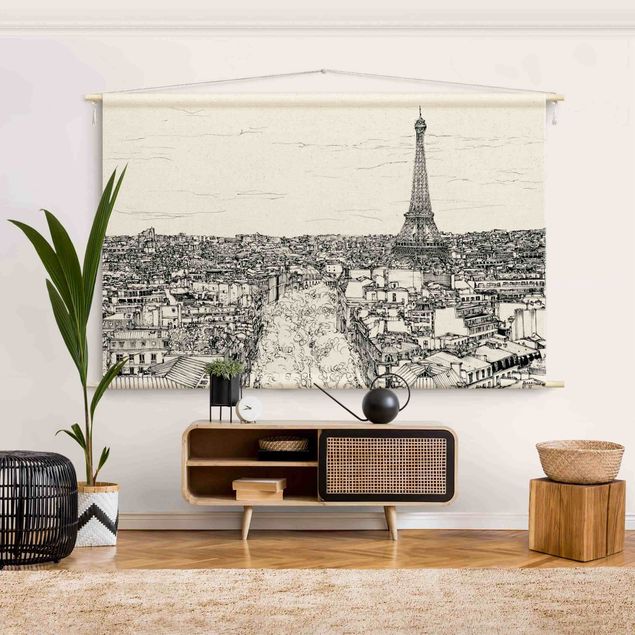 Arazzi da parete grande Studio della città - Parigi