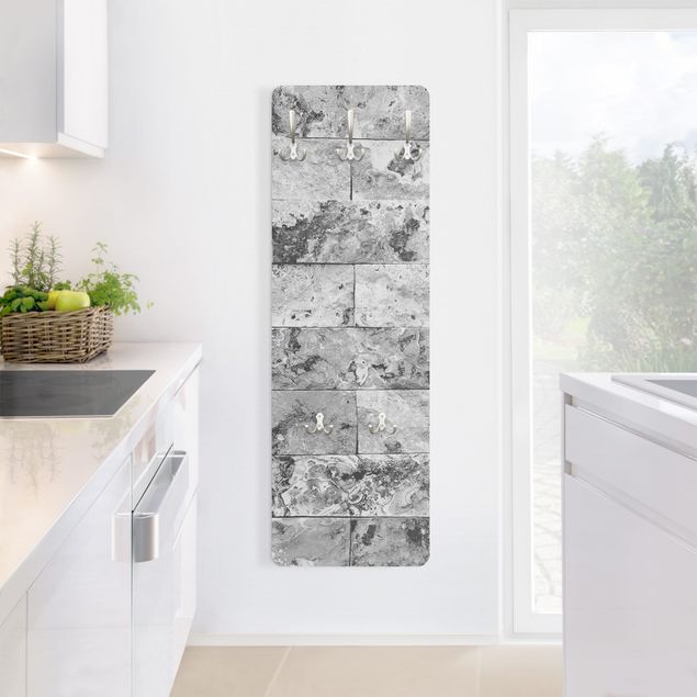 Appendiabiti - Stone wall natural marble gray