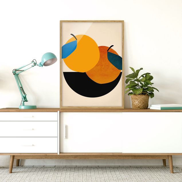 Poster con cornice - Natura morta - Due mele
