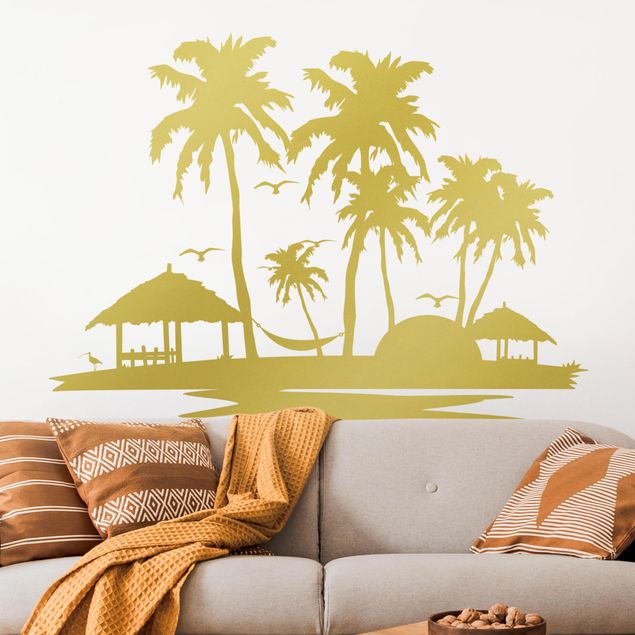 Adesivo murale - Beach & palme