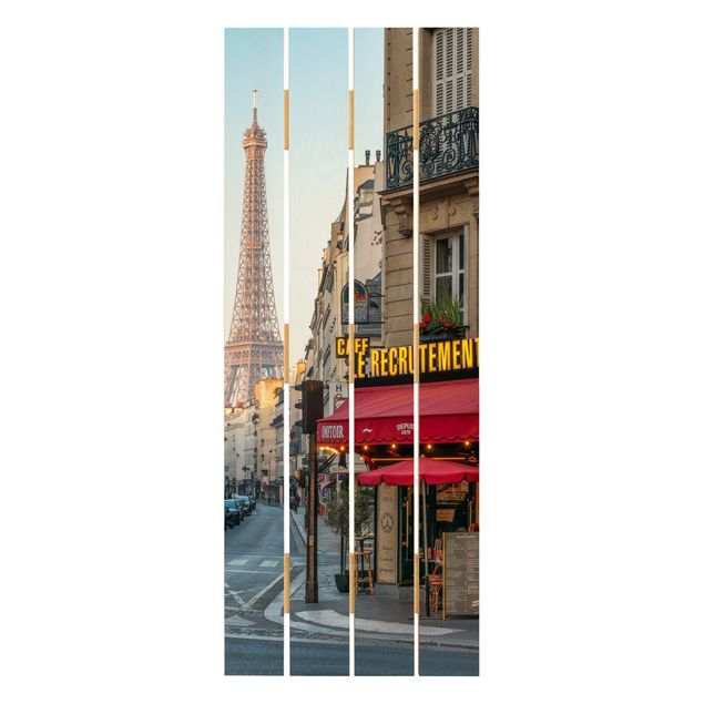 Stampa su legno - Strade di Parigi