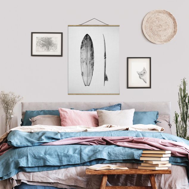 Foto su tessuto da parete con bastone - Tavola da surf - Formato verticale 3:4