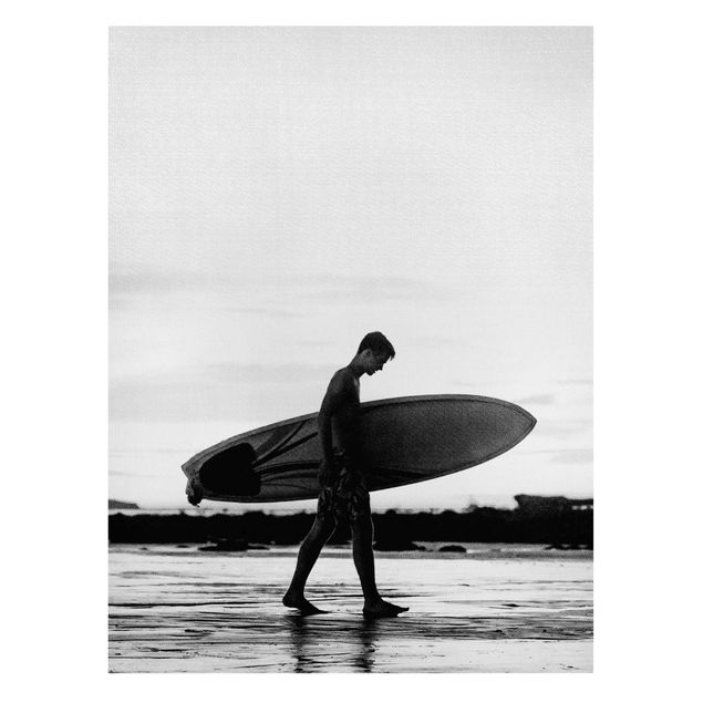 Gal Design Ragazzo surfista in ombra di profilo