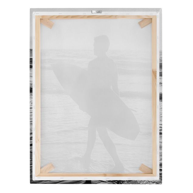Stampa su tela - Surfista al tramonto - Formato verticale 3:4
