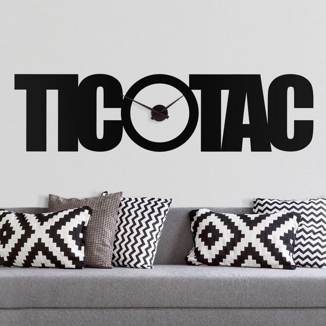 Adesivo murale orologio - TicTac