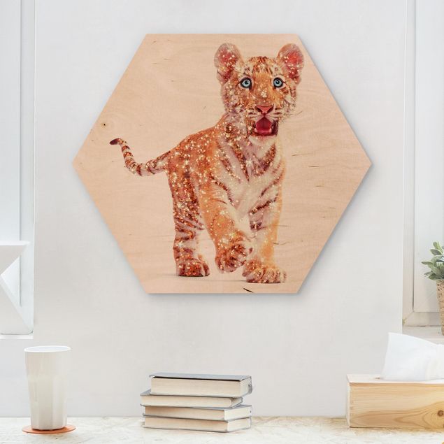 quadri con animali Tigre con glitter