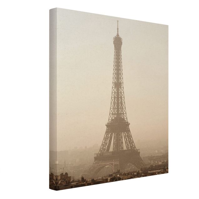 Quadro su tela naturale - Tour Eiffel - Formato verticale 3:4