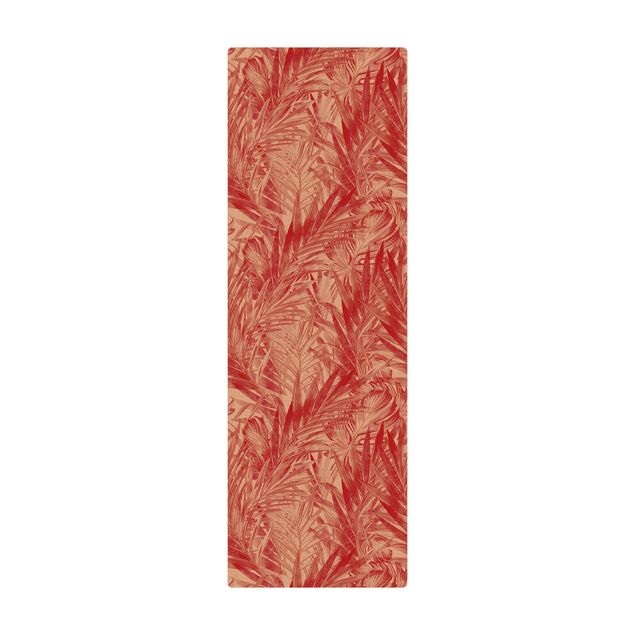 Tappetino di sughero - Sottobosco tropicale rosso - Formato verticale 1:2