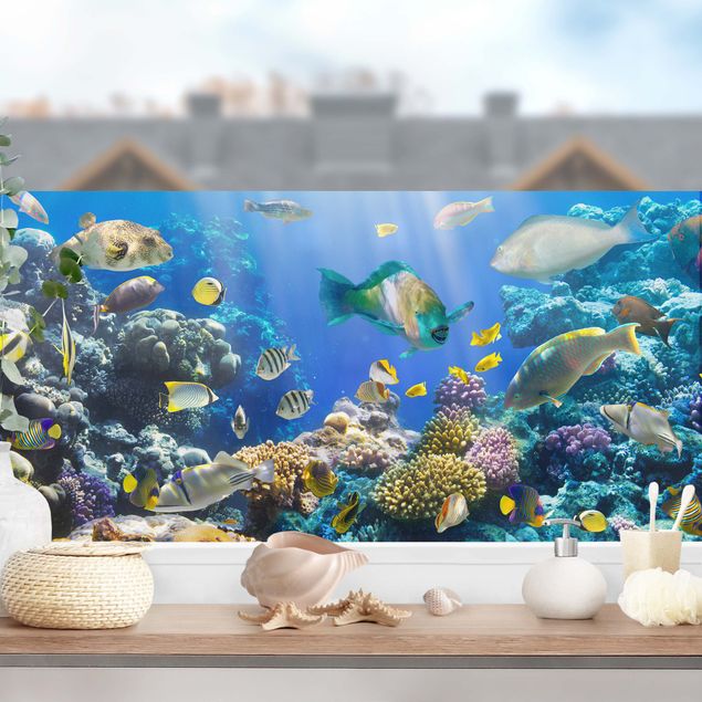 Pellicola per vetri per salone Underwater Reef