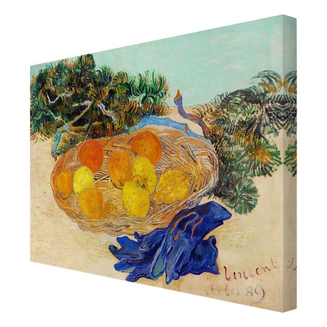 Stampa su tela - Van Gogh - Natura morta con arance - Orizzontale 4:3