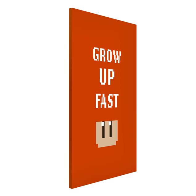 Lavagna magnetica - Videogioco Grow Up Fast in rosso - Formato verticale 3:4