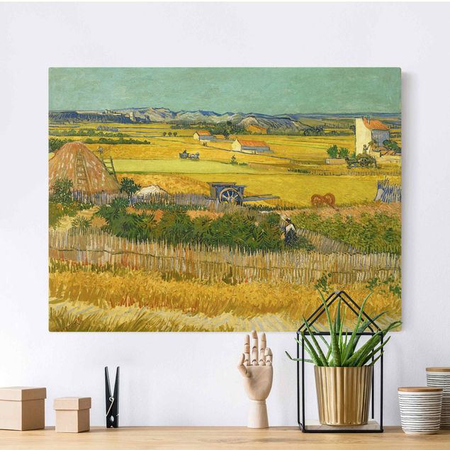 Quadri su tela paesaggio Vincent Van Gogh - Il raccolto