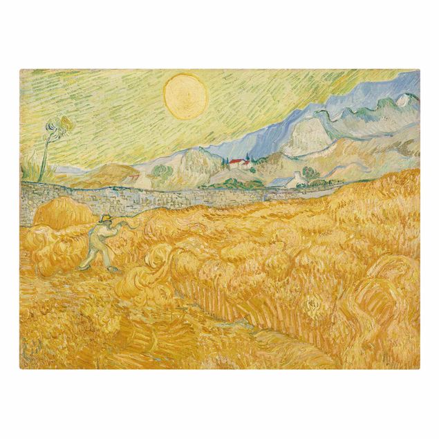 Stampa su tela - Vincent van Gogh - La Vendemmia, Il Campo di Grano - Orizzontale 4:3