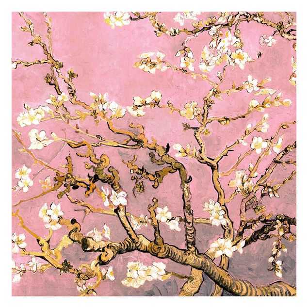 Carta da parati - Vincent van Gogh - Ramo di mandorlo fiorito in rosa antico